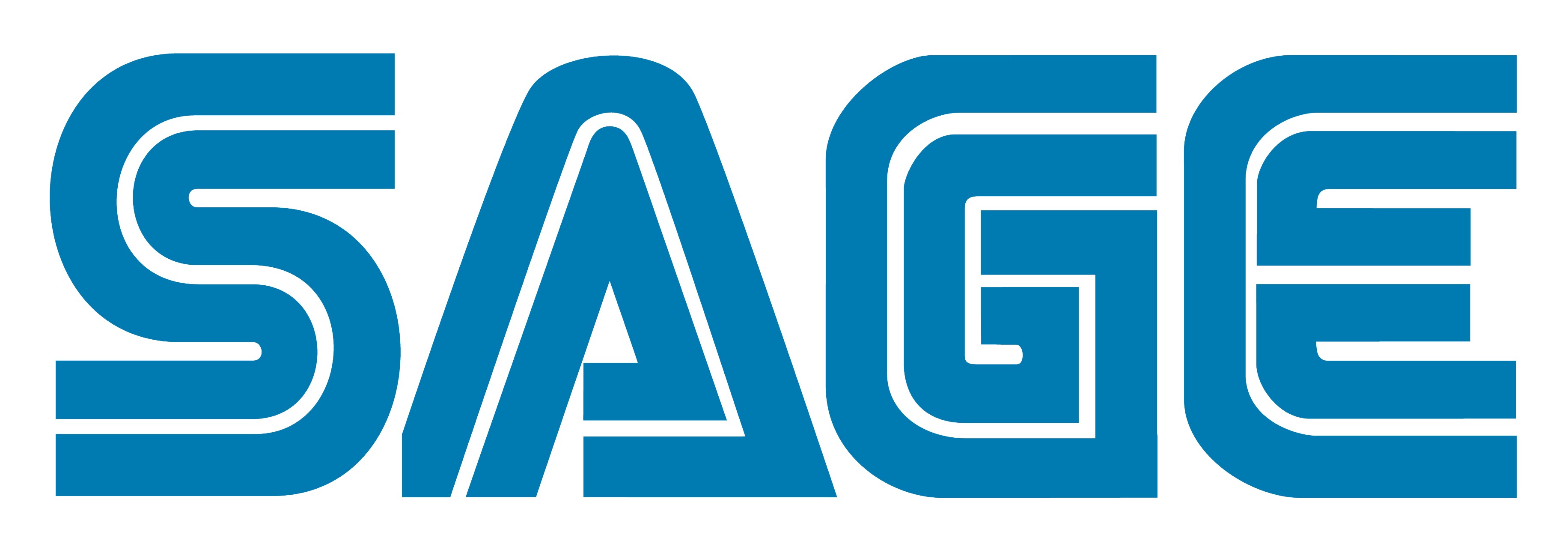 SAGE logo in blue