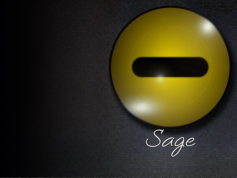 Sage logo on dark background