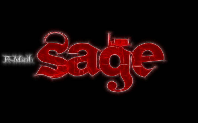 Sage logo with glowing effect