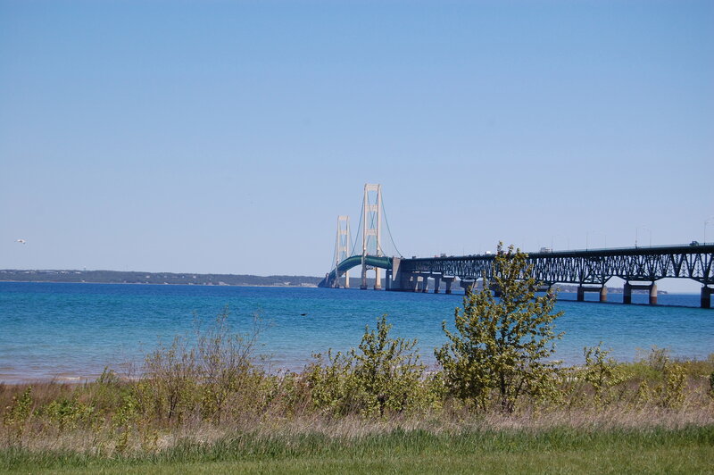 Saginaw Bay Bridge — Blue, Serene