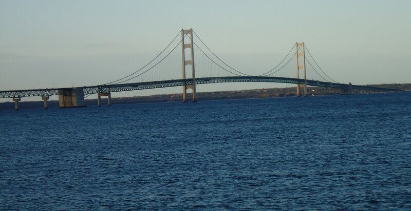 Saginaw Bay Bridge — Blue