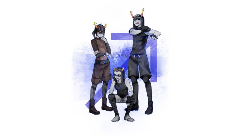 Sagittarius characters illustration