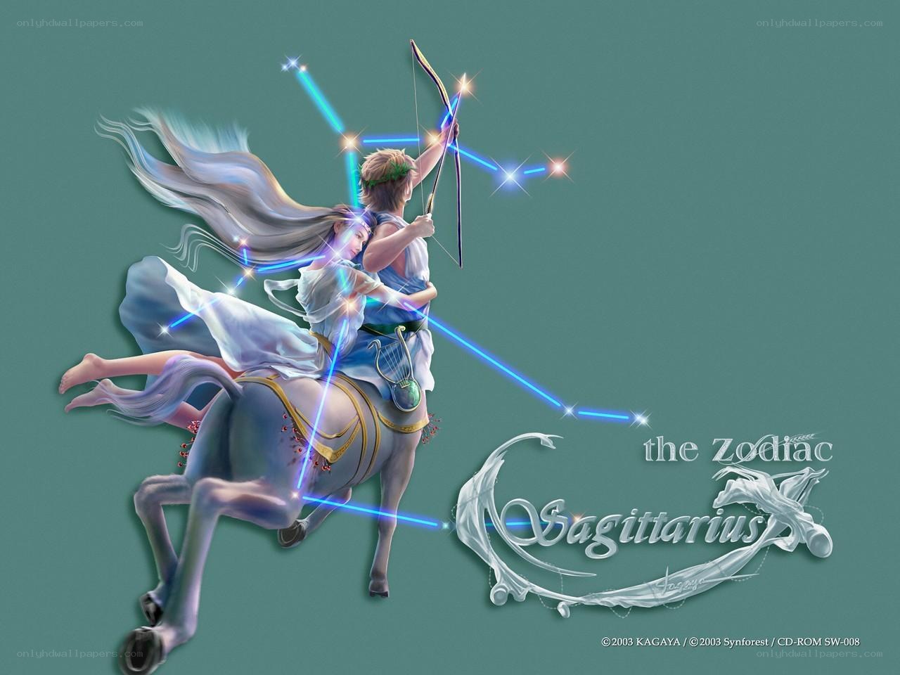 Sagittarius zodiac art