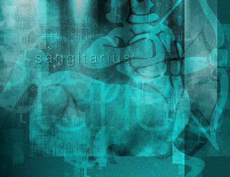 Sagittarius zodiac art