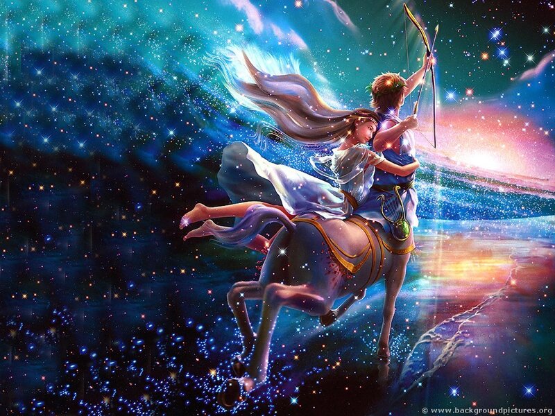 Sagittarius Zodiac Sign — Blue