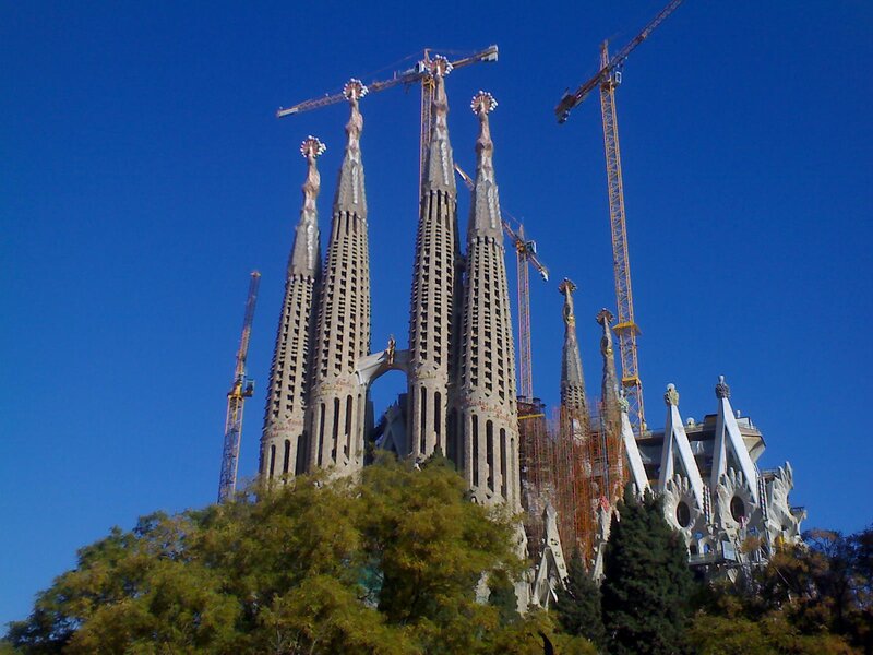 Sagrada Familia under construction