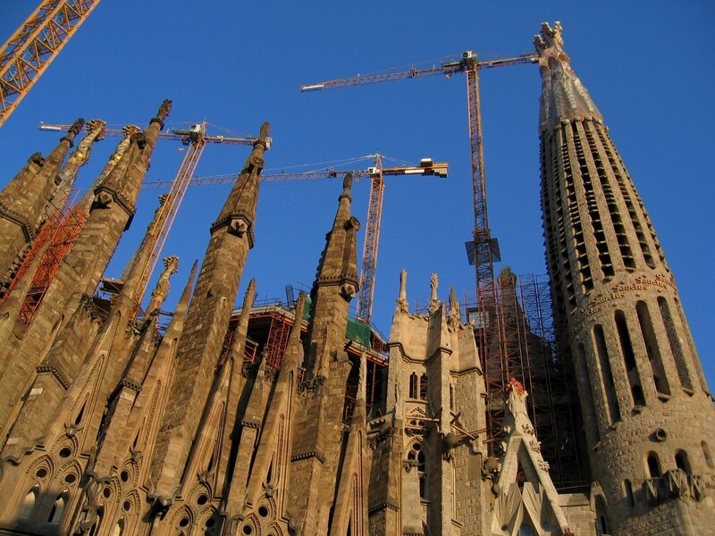 Sagrada Familia under construction