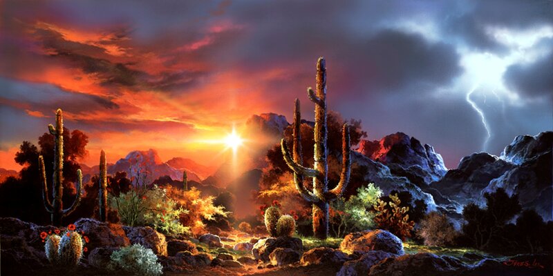 Saguaro Cactus Landscape