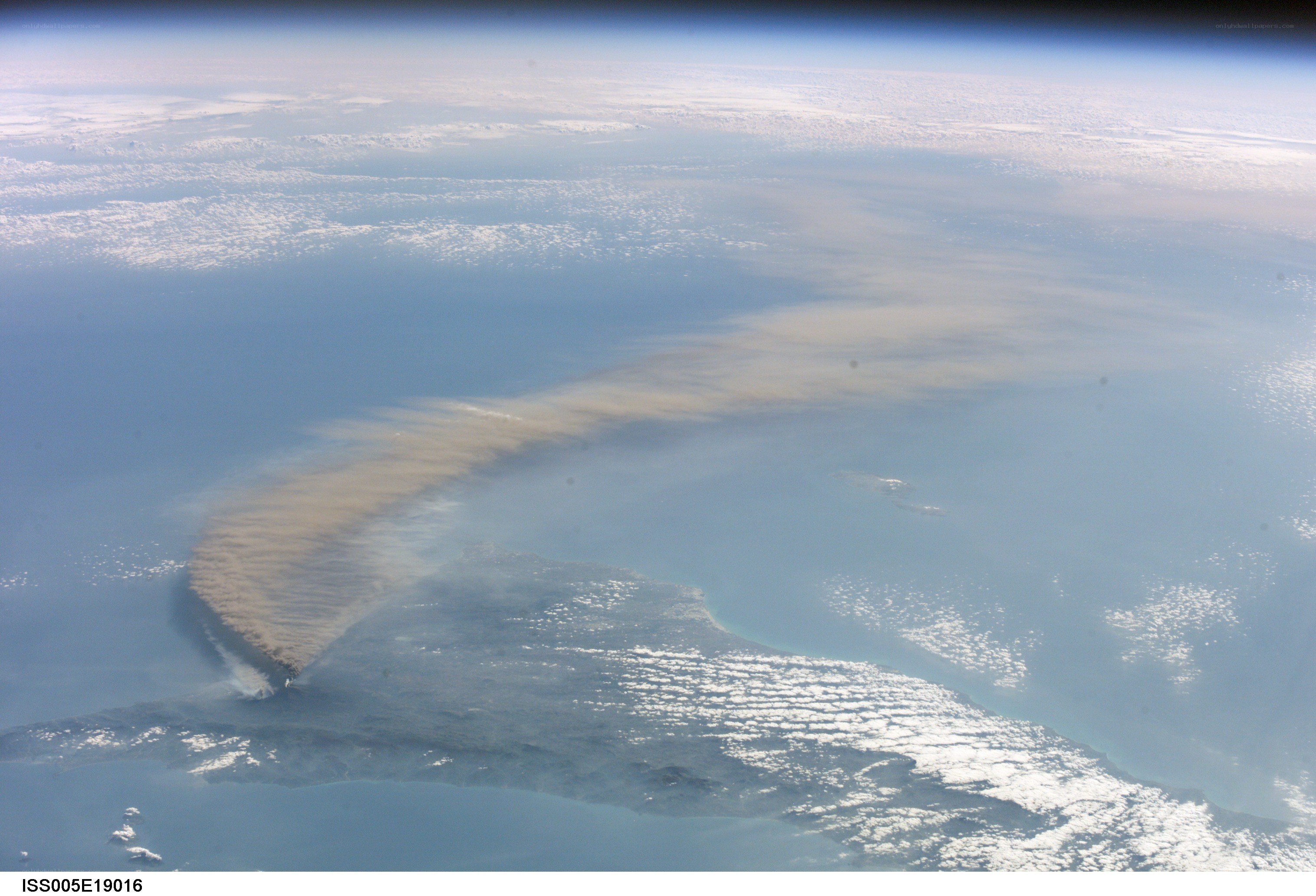 Sahara dust over Atlantic