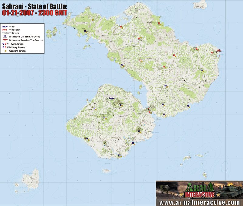 Sahran State of Battle Map