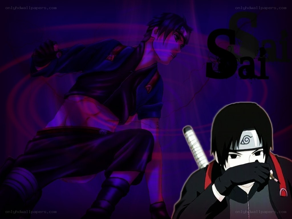 Sai and Sasuke in action