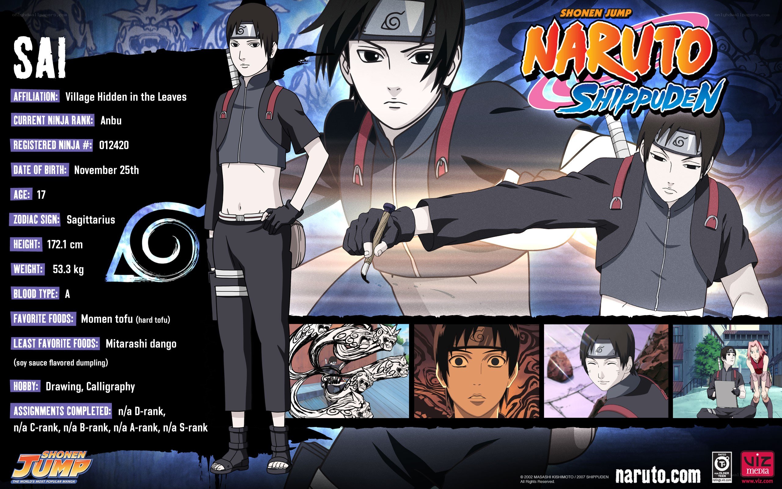 Sai character profile from Naruto