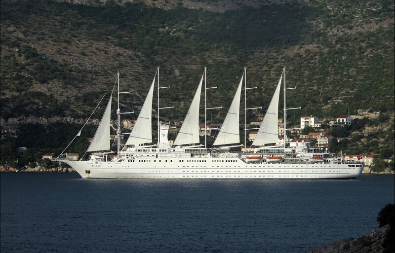 Sail-assisted Cruise Ship