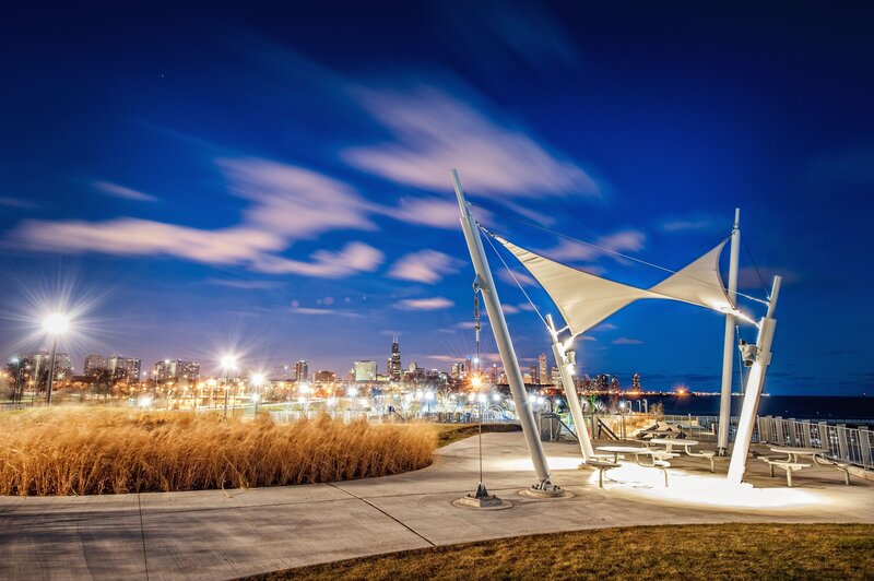 Sail Structure at Waterfront