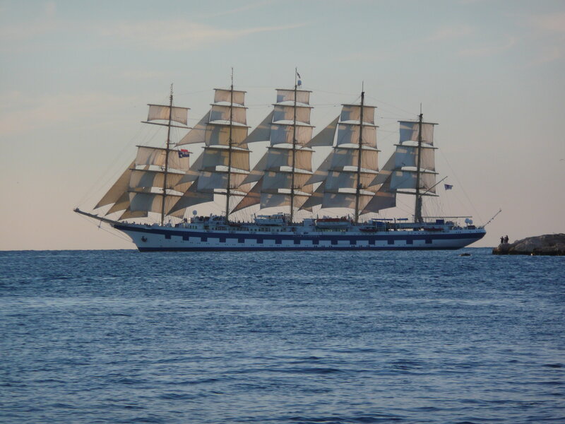 Sail Training Ship — Blue, Serene, Afternoon, Photograph, Ocean