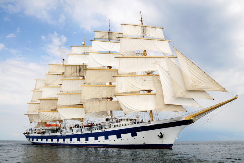 Sail Training Ship — White, Serene, Afternoon, Photograph, Ocean