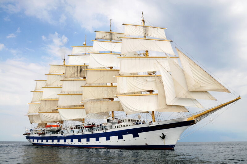 Sail Training Ship — White, Serene
