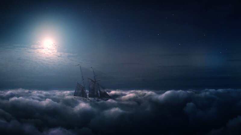 sailboat above the clouds