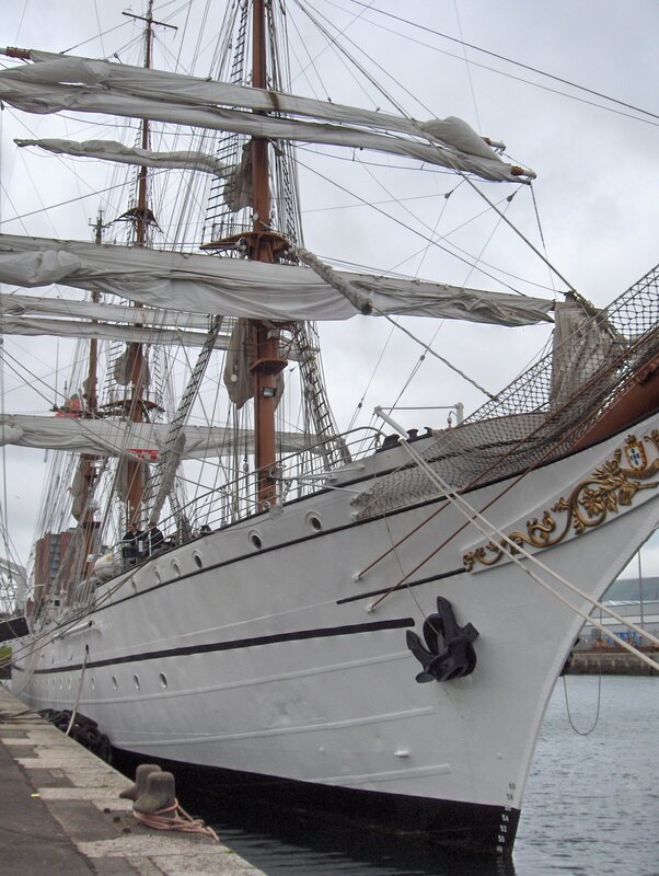 sailboat at a harbor