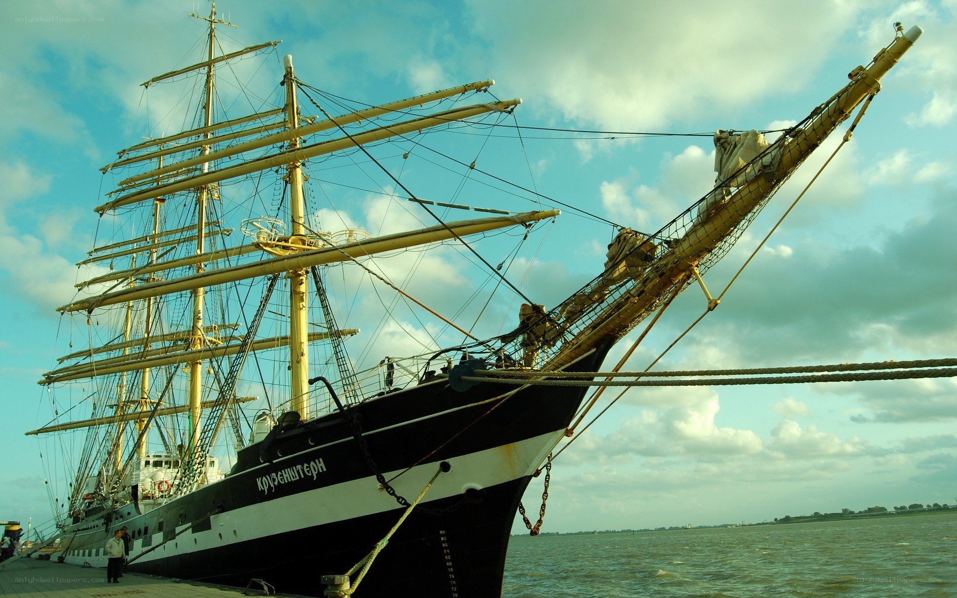 sailboat at a harbor