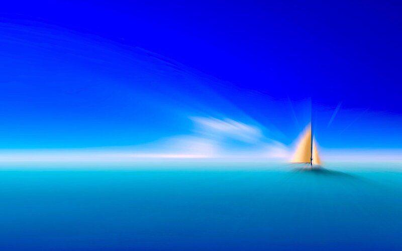 Sailboat at sea