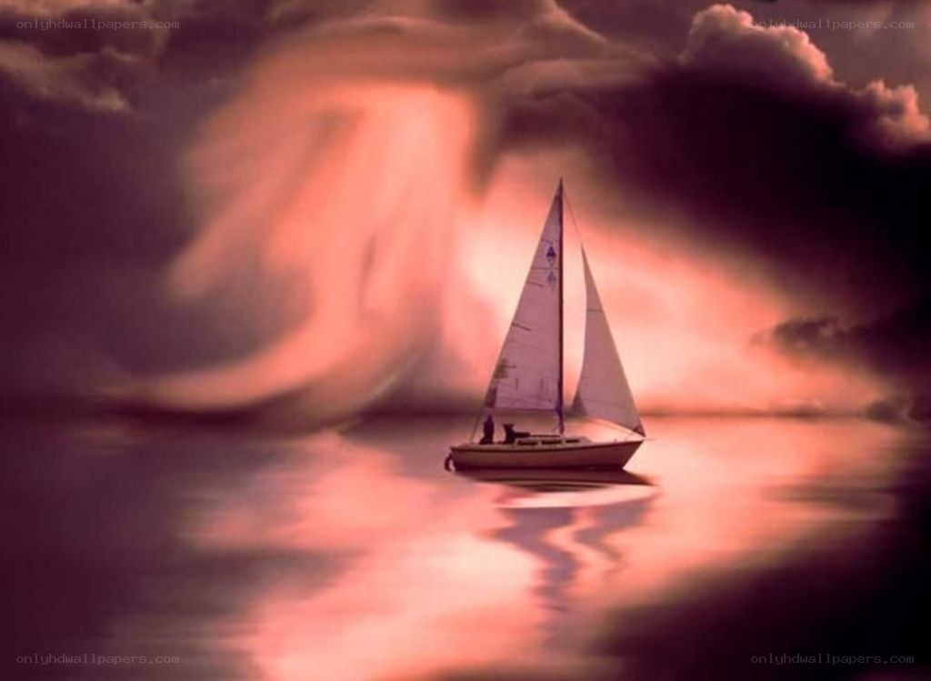 Sailboat at sunset