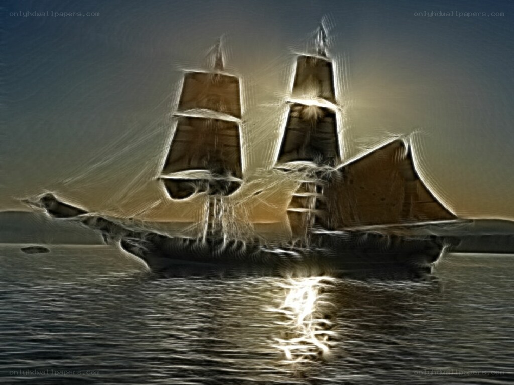 sailboat at sunset