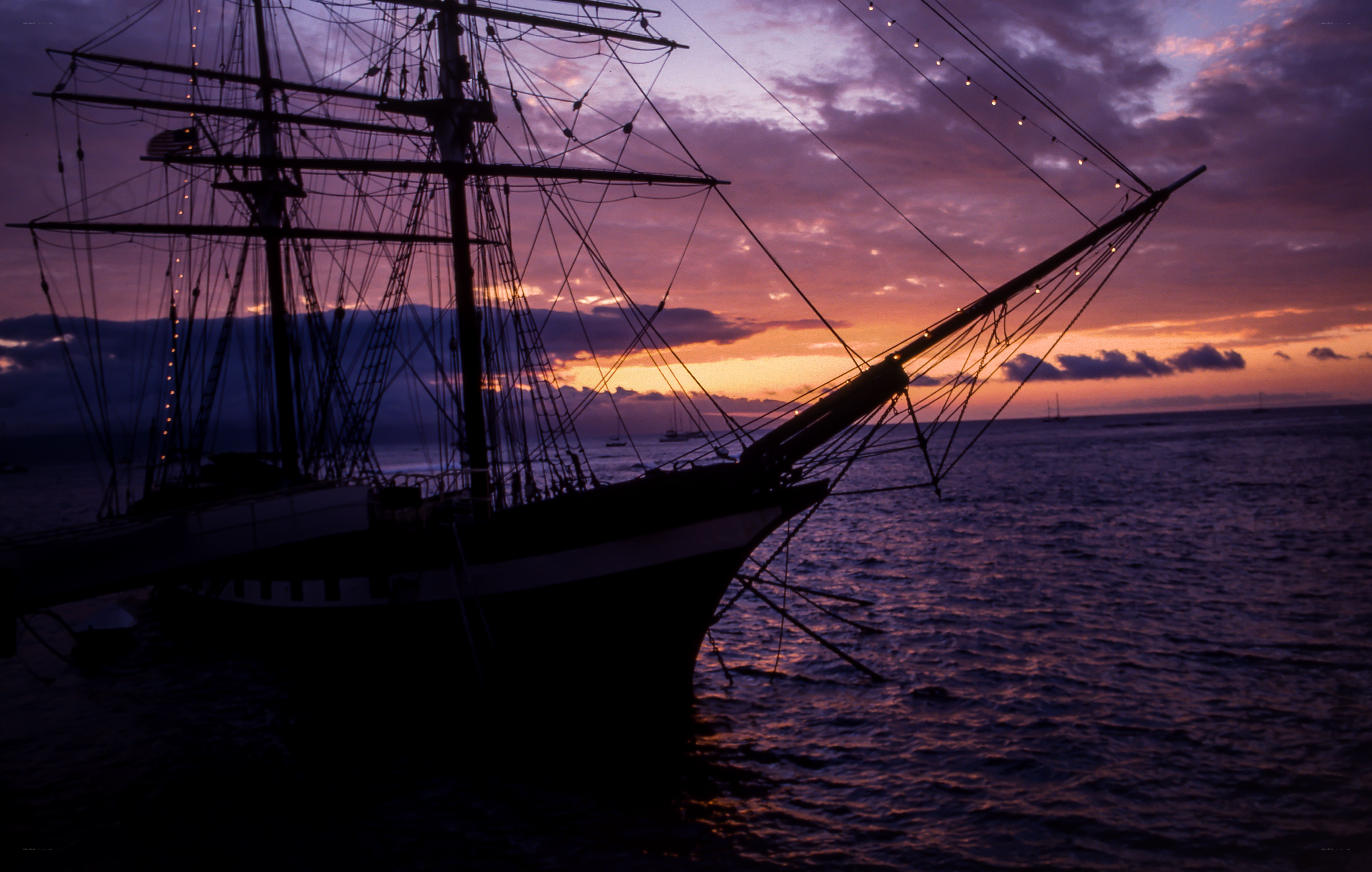 Sailboat at sunset