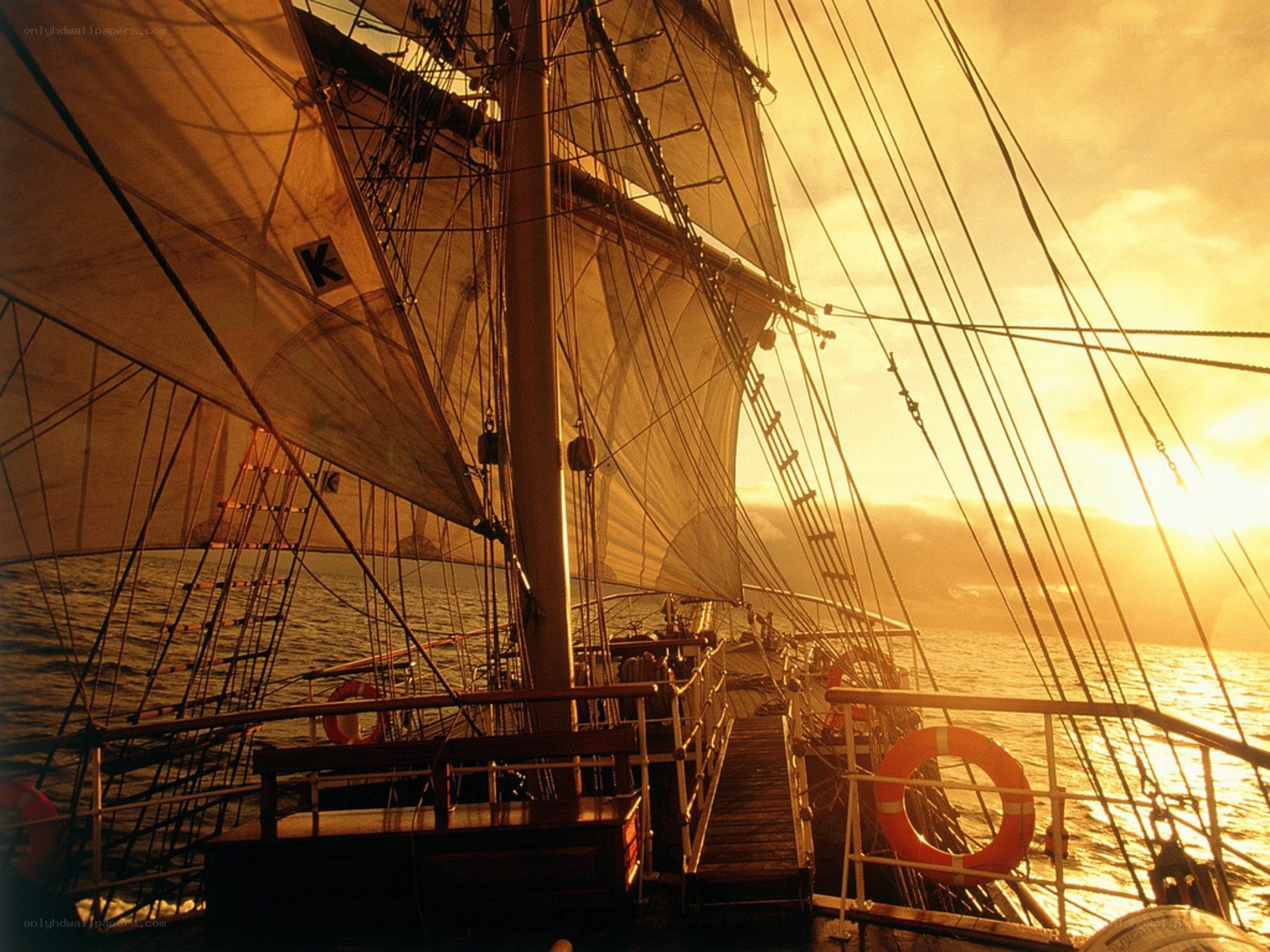 Sailboat at sunset