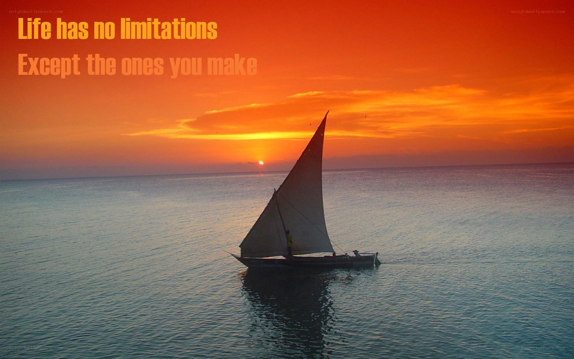 Sailboat at sunset