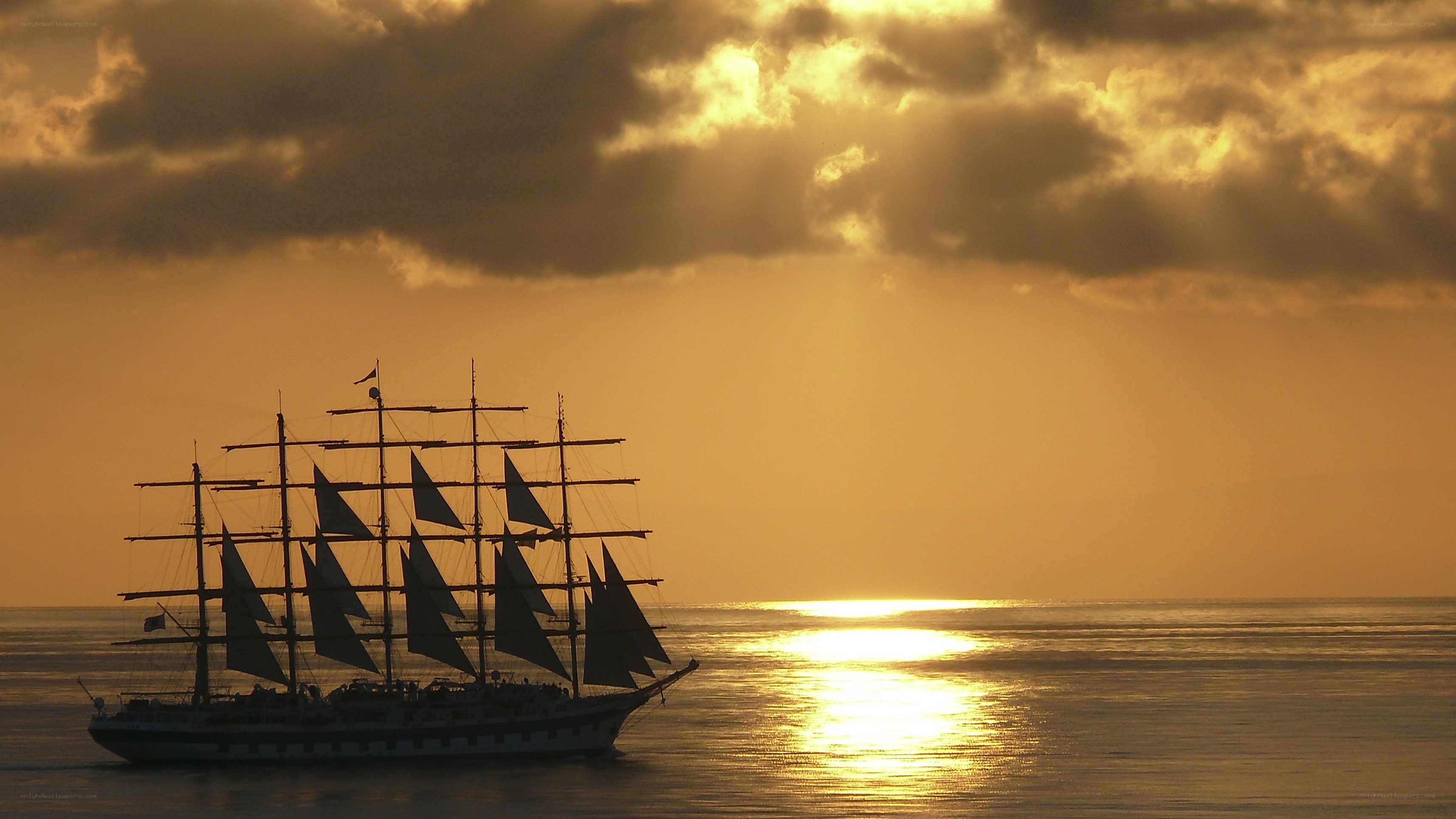 Sailboat at sunset