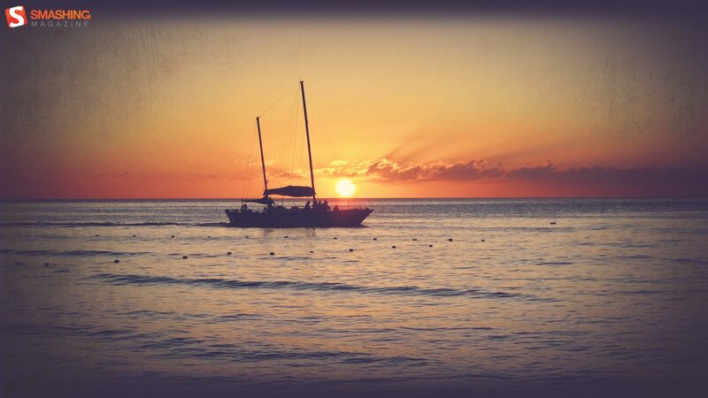Sailboat at Sunset — Orange, Serene, Photograph, Sun, Ocean, Clouds, Purple