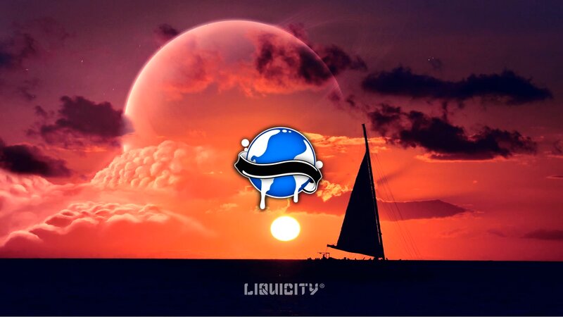 Sailboat at Sunset — Red, Dramatic, Digital Art, Sun, Planet