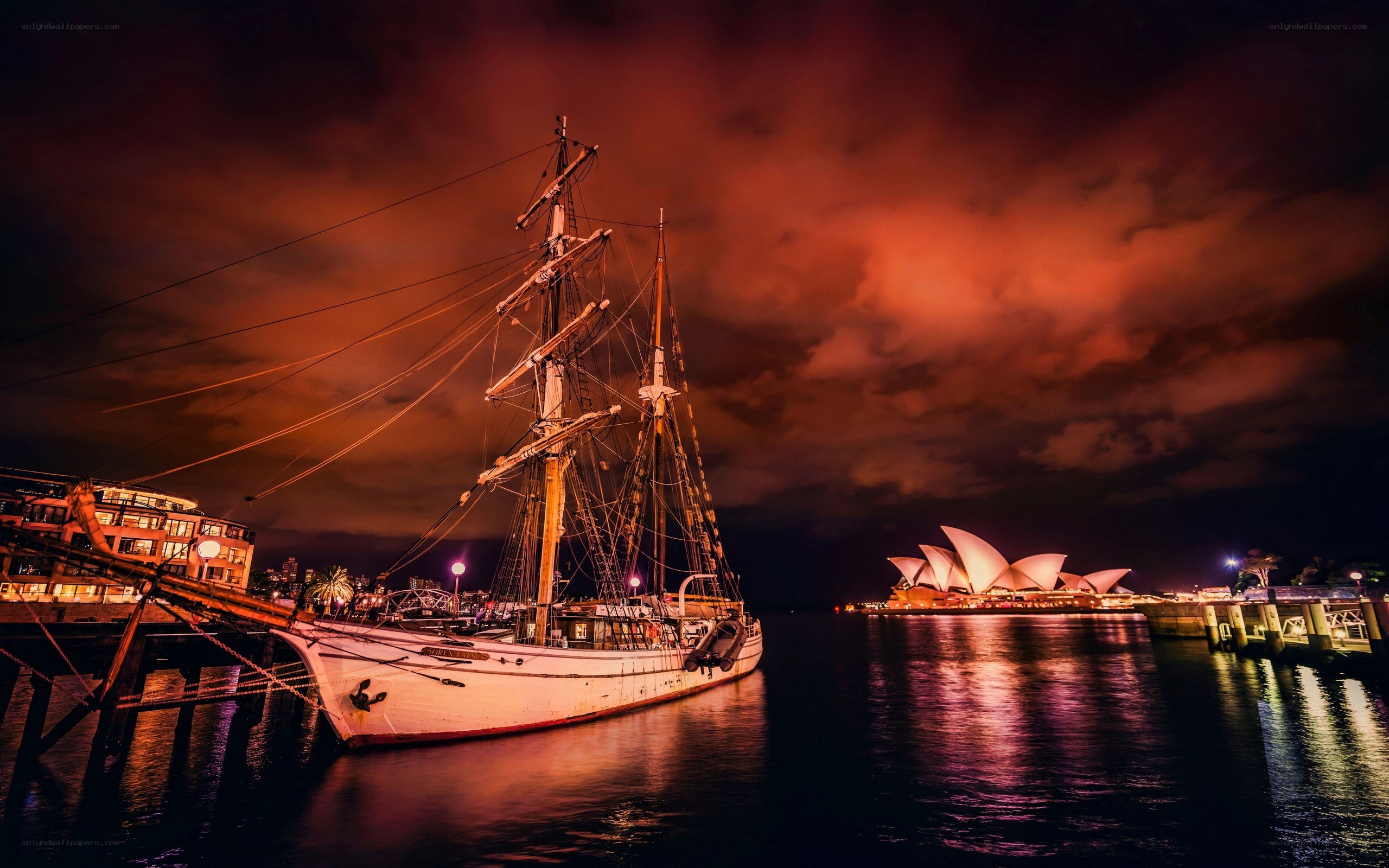 Sailboat at Sydney Harbour