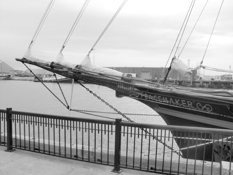 Sailboat Bow at Dock