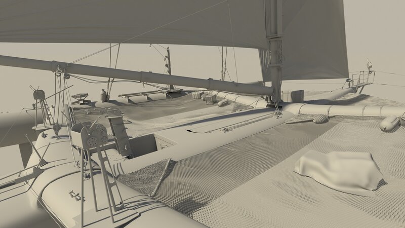 sailboat deck view