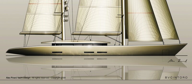 sailboat design sketch