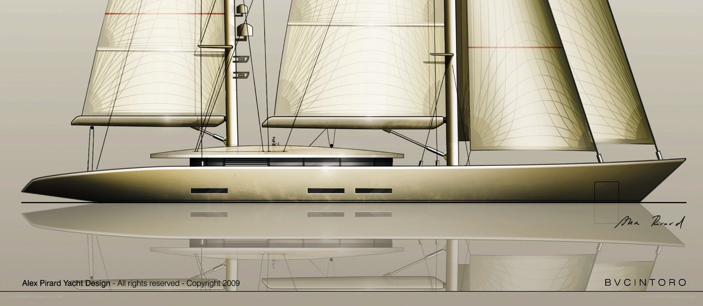 sailboat design sketch