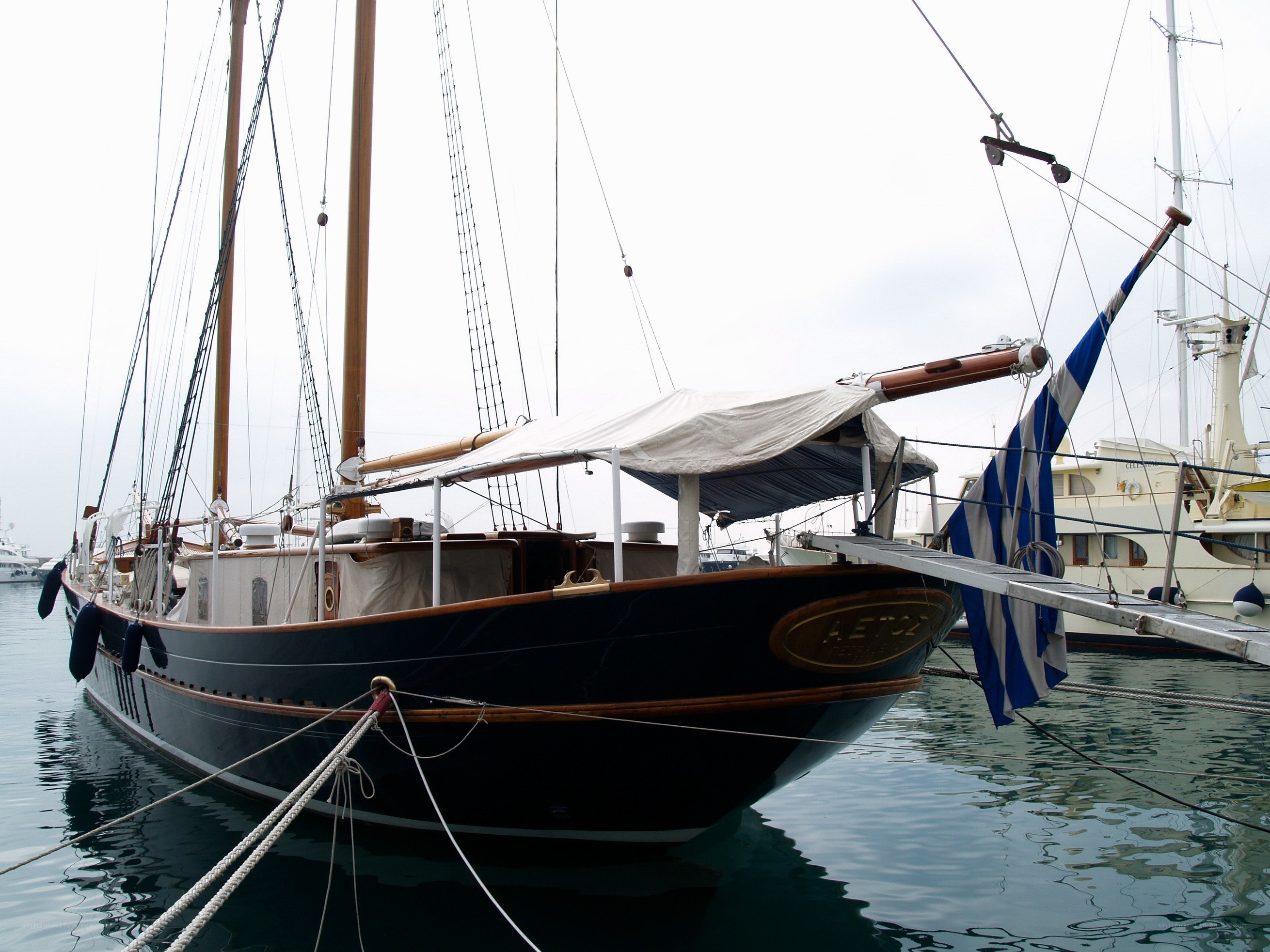 sailboat docked in marina