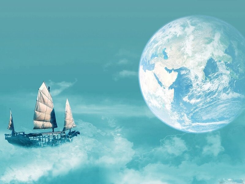 Sailboat in Clouds