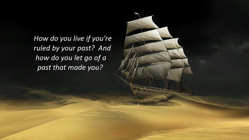 Sailboat in Desert — Black