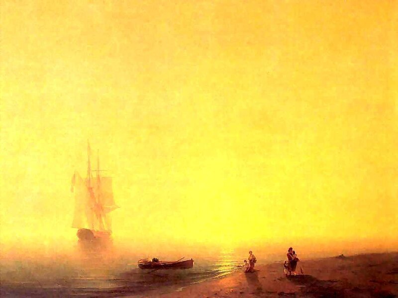 Sailboat in Fog
