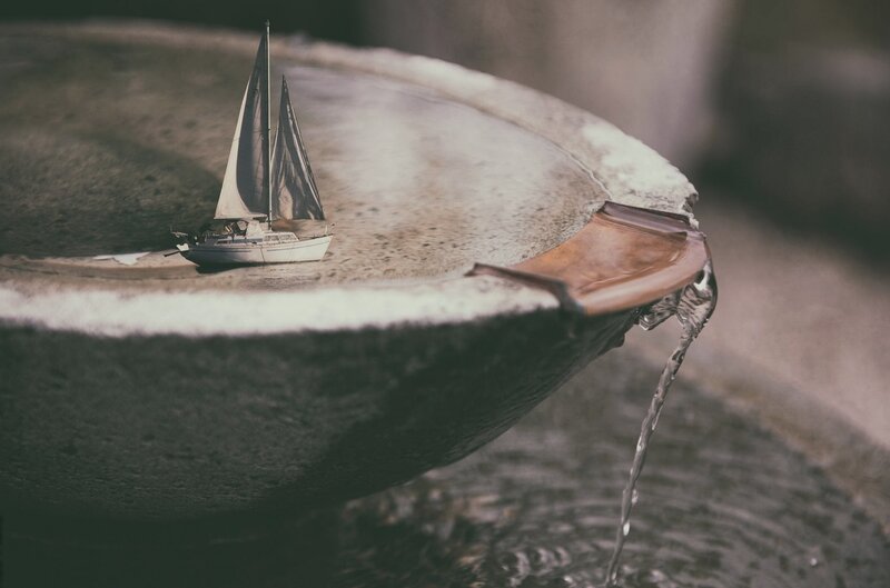 Sailboat in Fountain