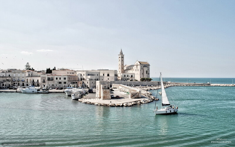 Sailboat in Italian harbor
