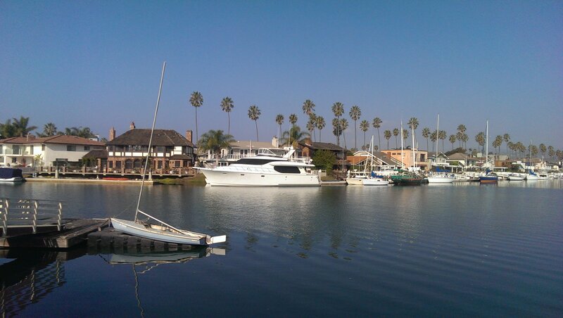 Sailboat in Marina — Blue, Serene, Afternoon