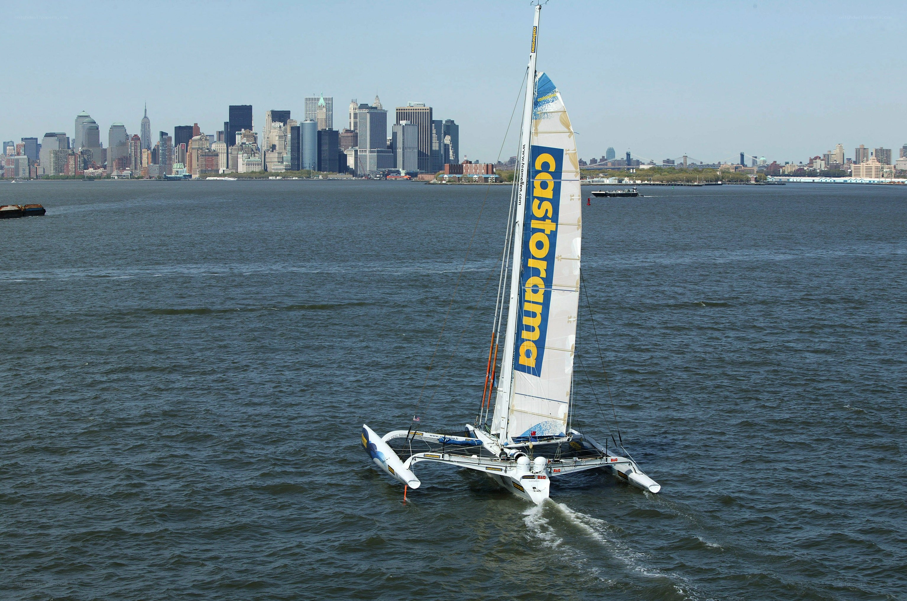 sailboat in new york harbor
