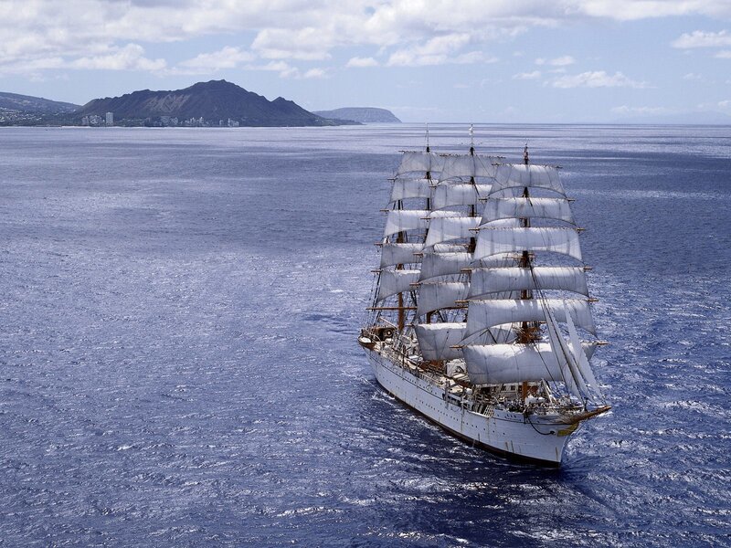 Sailboat in Ocean — Afternoon