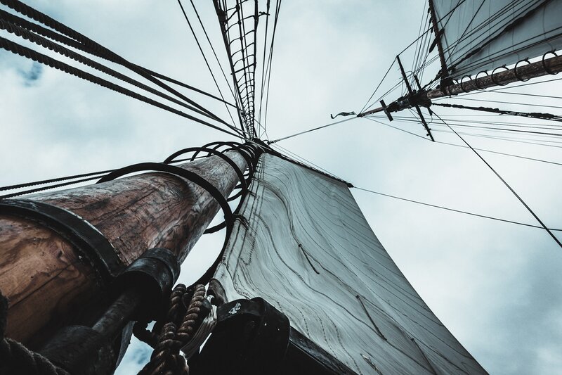Sailboat Mast and Rigging — Gray