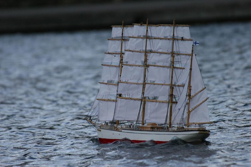 Sailboat Model on Water