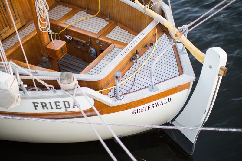 Sailboat named Frieda